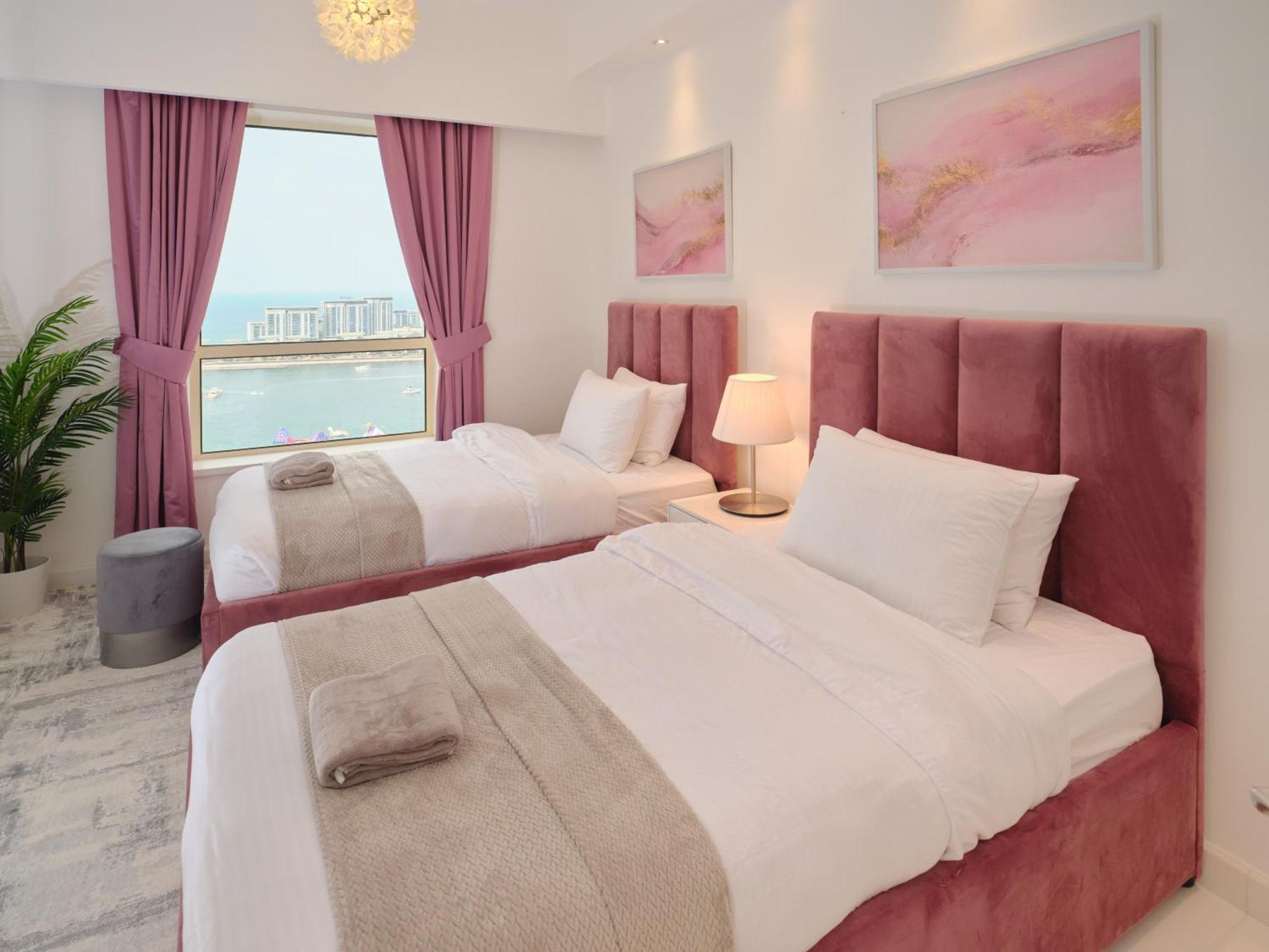 Jbr Beachfront Luxe Apartment All Rooms Sea Facing 迪拜 外观 照片